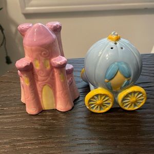 Gibson Disney Cinderella's Castle and Coach Salt and Pepper Set